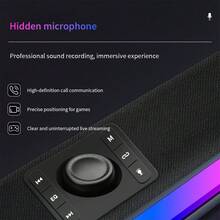 HP RGB 蓝牙音箱，配备双 5W 低音炮、节奏灯光效果、沉浸式游戏桌面氛围、蓝牙 5.3 和超长电池续航时间 - 查看 5