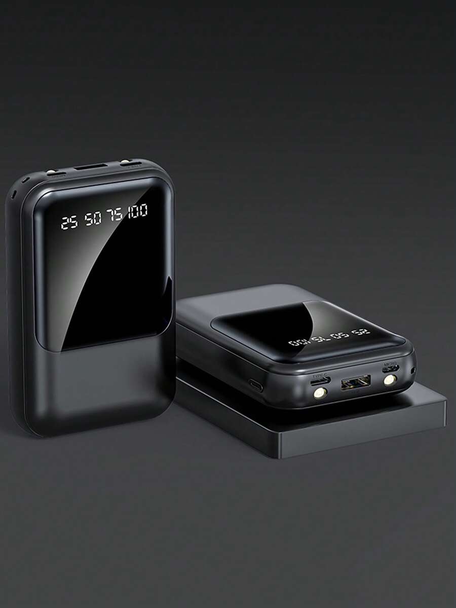 Power Bank Batería Portátil 20000mah YISEN Carga rápida Pantalla LED digital cargador portátil Con Luz LED - Negro - Ver 1