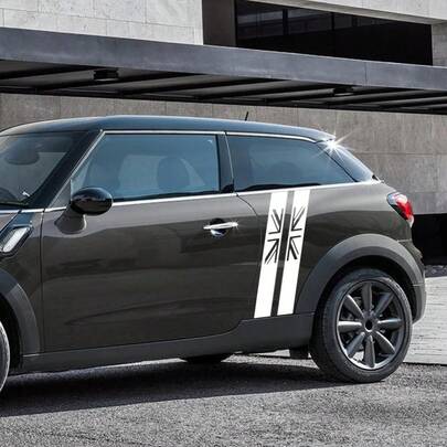 Car Side Skirt Union Jack Stripes Vinyl Decal Stickers GB England Decoration For MINI S R55 R56 F55 F60 F60 F54 R57 R59