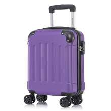 YONSLY Hard Shell Suitcase 16/20/24/28 Inches With 4 360° Wheels Sturdy Double Zipper Combination Lock Mesh Pocket Soft Rubber Handle Travel Suitcase - 紫色 - 查看 9