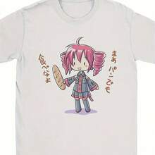 Áo thun Anime Kasane Chibi dành cho nam và nữ - Thiết kế nhân vật manga Nhật Bản tóc hồng, áo thun cổ tròn tay ngắn mềm mại với trang phục biểu tượng và chữ tiếng Nhật - Áo thun thường ngày sưu tầm được, thích hợp cho lễ Phục sinh và các dịp lễ hội khác. - trắng - Xem 1