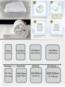 1pc Solid Color Brushed Cotton Futon Mattress Pad, Removable & Washable, Suitable For Spring/Autumn, Student Dorms, Elderly Homes, 3cm Fiber Filling, White - White - View 3