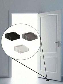 1pc Creative Rubber Wind Stopper, Safety Door Stopper, Wind Proof Device, Anti-Pinch Anti-Collision Safety Door Block, Suitable For All Homes, Perfect Home Decor Item For Home And Office Safety - 1pc-white - 查看 5