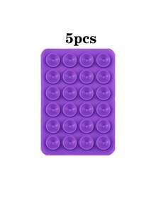 1个/5个装手机硅胶吸盘，带24个方形吸盘，双面硅胶吸盘手机支架，适用于手机壳、自拍、视频等多种场景。 - 彩色 - 查看 18