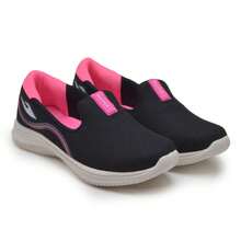 Women's Orthopedic Ultra Comfort Slip-On - Lightweight Casual Sneakers - 黑色/粉紅色 350 - 查看 1