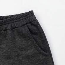 Boys' Sweatpants With Pockets Sizes 4/6/8/10/12 - Dark Grey - View 2