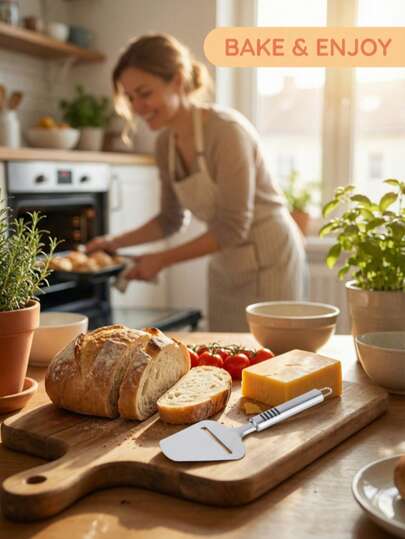 1pc Multi-Functional Stainless Steel Pizza Knife: Smooth And Needle-Free Design, Easy To Clean And Handle. Suitable For Lifting Pizzas, Taking Cakes, Removing Cheese Slices, Baking Tools, And Kitchenware For Home Baking And DIY Daily Pastry Making. A Must-Have Kitchen Gadget.