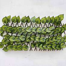 1个35*190厘米可伸缩木制花园装饰可堆叠架，人造栅栏可堆叠架，适用于家居装饰、墙面装饰、现代户外景观、花园堆叠架、桌面装饰、餐桌摆设、人造花、塑料花 - 彩色 - 查看 10