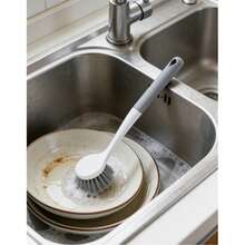 Dishwashing Brush With Handle, Kitchen Cleaning Brush With Stiff Bristles For Sink, Pots And Pans - Multiple Styles - View 4