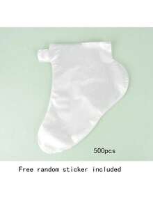 500只一次性足膜袜，保湿、防皲裂、防冻伤、防水足部护理套，通用足套 - 彩色 - 查看 12