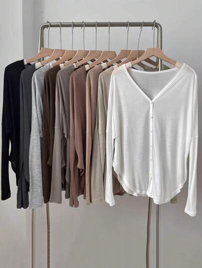 1pc Women Lightweight Knit Cover Up Shawl, Thin Sunscreen Open Front Sweater For Dress