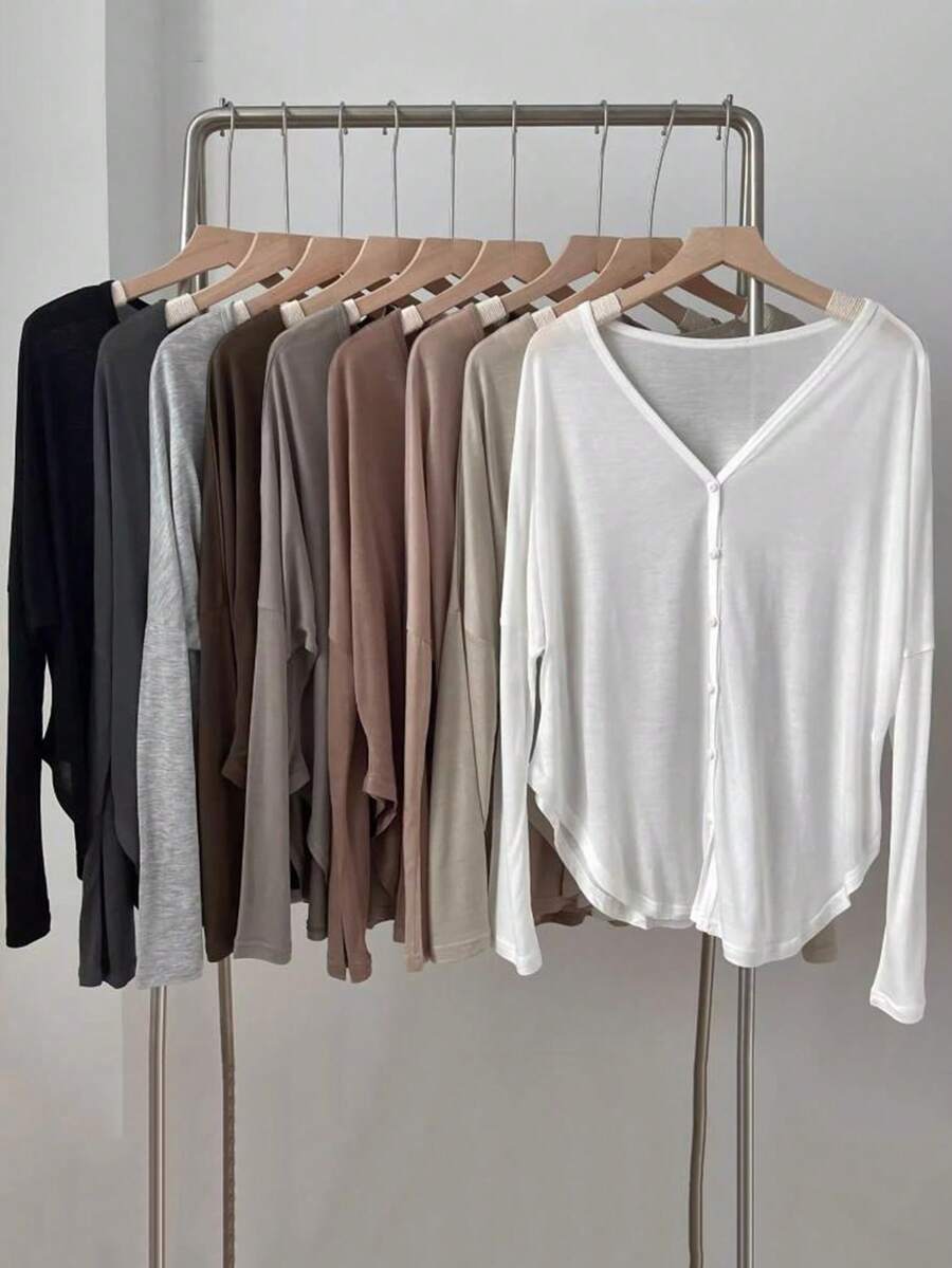 1pc Women Lightweight Knit Cover Up Shawl, Thin Sunscreen Open Front Sweater For Dress