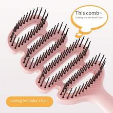 Hollow Comb For Smooth Hair, No Tangles, Massage Scalp, Stimulate Scalp, Specialized For Hair Styling, High & Low Teeth - Openwork Comb - View 3