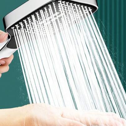 3-Setting Adjustable High Pressure Water Saving Shower Head, Bathroom Accessories