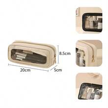 Minimalist Transparent Travel Cosmetic Bag, Large Capacity Visible Makeup Organizer, Multi-Functional Toiletry Pouch - Multicolor - View 13