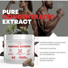 Fadogia Agrestis Herbal Capsules – 1000mg Botanical Extract Supplement For Daily Vitality & Wellness Routine | 60 Capsules - 1 Bottle - View 4