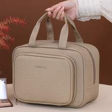 Large Capacity Compartmentalized Cosmetic Bag, Travel Toiletry Organizer, Portable Makeup Case, Small Handheld Cosmetic Box - Multicolor - View 11