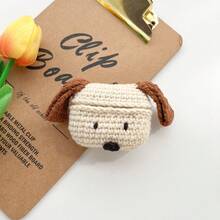 Handmade Knitted Puppy Earphone Case Compatible With Apple Air Pro/Pro2, Cute Cartoon Anti-Drop Protective Cover, Woven Puppy 3 Portable Case Also Fits 1/2/3/Pro/Pro2 - Multicolor - View 2