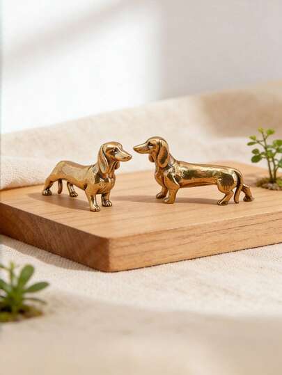 Tượng chó Dachshund bằng đồng thau, tượng chó Dachshund mini bằng đồng, mô hình chó săn 3D bằng kim loại để trang trí nhà cửa, trưng bày cửa sổ, làm đạo cụ chụp ảnh, quà tặng sinh nhật, quà tặng tốt nghiệp.