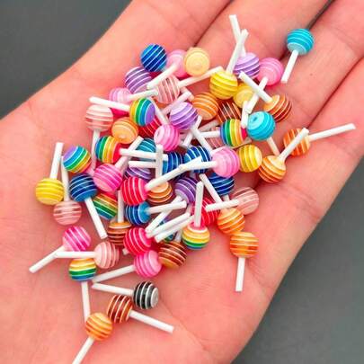 1 Pack Cute Candy Shaped Nail Decorations, 3D Nail Jewelry DIY Nail Art Accessories, Nail Salon Supplies