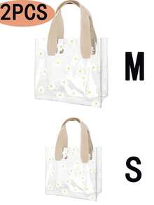 2 piezas/1 pieza Bolsas de regalo de PVC transparente grueso para el Día de San Valentín, Navidad, regalos de boda, cajas de dulces, bolsas de almuerzo - Multicolor - Ver 16