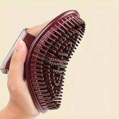 1pc Portable Scalp Massage Brush, Shampoo Brush, Bath Brush, Scraping Massage Brush, Hair Comb, Essential Back-To-School And Travel Accessory, Women Hair Accessories