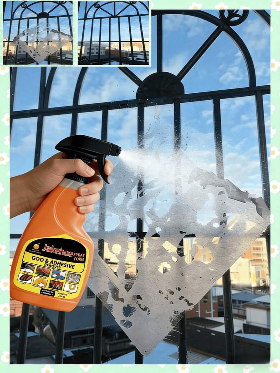 jakehoe Adhesive Remover - Quickly Dissolves Adhesives With Gentle, Non-Corrosive Formula That Won't Damage Surfaces. Suitable For Removing Stickers/Decals From Cars, Painted Surfaces, Marble, And More. Just Spray And Wipe To Easily Remove Adhesives.