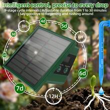Solar Automatic Irrigation System TRJZWA 2025 Drip Irrigation System Kit With DIY Water Timer For Balcony,Greenhouse,Garden Watering System Supports 15 Potted Plants For Outdoor/Indoor Gardening,Plant Pot,Garden Stuff,Home Decor - tưới tiêu - Xem 3
