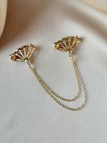 1pc/2pcs Rhinestone Rudder Brooch, Fashion Unisex Personalized Formal Dress Badge Pin - Multicolor - View 7