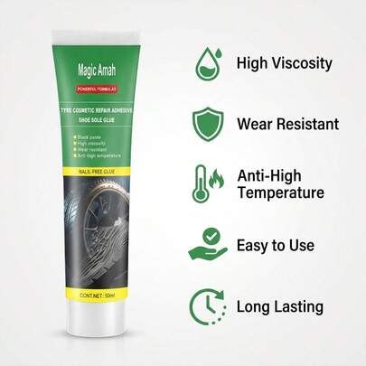 Keo sửa đế giày, keo dán siêu chắc cho giày thể thao, bốt, keo dán giày da cao su, độ nhớ cao, kết dính vĩnh viễn dùng cho các dự án thủ công tự làm.