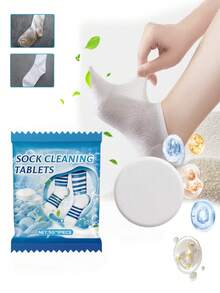 Jakehoe 20/5片装袜子清洁片，去除泛黄、污渍，软化并清洁袜子，多功能清洁片 - 固體 - 查看 3