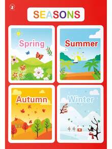 Fun Colorful Educational Posters For Toddlers,Toddler Learning Posters For Kids Ages 1-6, Early Education LearningToys ABC Chart, Numbers, Colors, Days Of The Week, Children Room Homeschool Classroom Decor Kindergarten Classroom Must Haves Supplies - 卡其色 - 查看 1