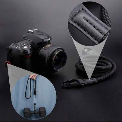 Dây đeo máy ảnh có thể điều chỉnh, tháo nhanh, bền chắc, kiểu dây leo núi, dùng cho máy ảnh DSLR và máy ảnh không gương lật.
