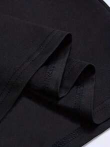 Men's Casual Round Neck-Shirt, Suitable Commuting. Hot Item. - 黑色 - 查看 4