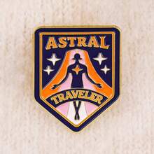 1pc ASTRAL TRAVELER Enamel Lapel Pin - Unique Badge For Backpacks And Clothing - Multicolor - View 8