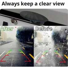 Car Rearview Camera Rain Cover: Thickened And Widened Silicone, Non-Destructive Installation, Suitable For All Car Models, Transparent 4MTE - A - View 7