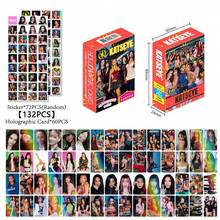 132张全息KATSEYE明星收藏卡、贴纸、双面LOMO闪卡、盒装套装、Kpop、SKZ、卡片、小卡、TWICE、绘画 - 1PC - 查看 1