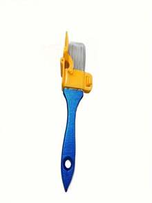 1pc Multi-Function Edging Brush Set, Manual Painting Tool, Plastic Handheld Clear Cutting Brush With Wooden Handle, Suitable For Decorating Walls, Ceilings, Window Frames And Narrow Surfaces - A - View 8