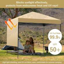 Gazebo Plegable Portátil con Bolsa de Transporte, Toldo para Exteriores Fácil de Montar, Alta Resistencia al Agua y Protección UV, para Patio, Jardín y Patio Trasero - beige - Ver 4