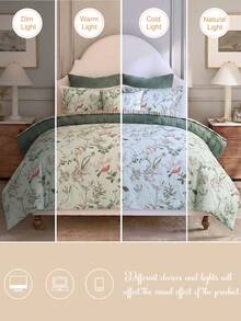 浅绿色水彩风格树叶鸟图案枕套套装(2件/3件),包含1个枕套和2个枕芯套,采用优质聚酯纤维制成,柔软亲肤,适合卧室(主卧)、客房(次卧)等各种场合,四季皆宜,也是一份不错的礼物。 - 彩色 - 查看 6