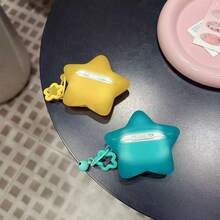 Cute 3D Star Silicone Protective Case Compatible With AirPods Pro3/1/2/3/4/Pro - Mint Blue - View 4