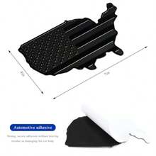 Patriotic USA Flag Map Fender Emblem For Car 3D Aluminum Exterior Decal With National Map Design Universal Black Bumper Sticker And Door Decor For Sedan Truck SUV Durable Weather-Resistant Automotive Exterior Accessory For American Vehicle Enthusiasts - 黑色的 - 查看 2