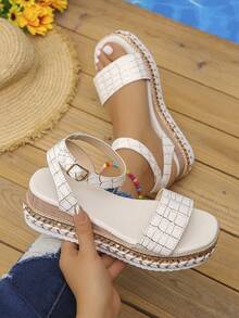 Beige Crocodile Pattern
