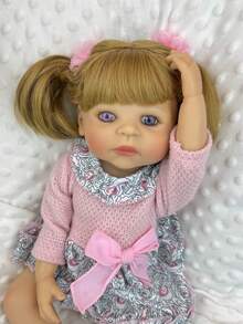 55CM Reborn Baby Boy Doll Toy Soft Full Vinyl Body For Girl Lifelike Vinyl Newborn Bebe Child Dress Up Gift - muñeca de vinilo suave - Ver 3
