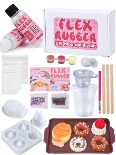 1:1 AB 软胶树脂，柔软液体，可塑性强，适用于DIY工艺品、珠宝制作、乌龟模具制作，是初学者的理想选择。