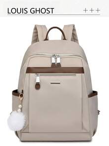 Mochila de mujer de gran capacidad con estilo retro de moda, adecuada para ir al trabajo, viajar, hacer compras, como regalo - Multicolor - Ver 12