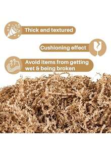 每包50克/100克/450克彩色碎纸，礼品盒填充物，婚礼生日派对装饰 - 皱纹纸屑，多色皱纹纸屑填充物，波浪纸条，拉菲草纸屑，适用于礼品盒、水果篮、节日篮、创意彩蛋装饰、礼品篮内衬、婚礼中心装饰品、生日包装缓冲垫、情人节、新年、伴娘礼物和手工项目 - A - 查看 6