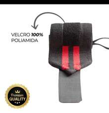 Munhequeira Elástica PREMIUM  Profissional Crossfit Lpo Powerlifting - Vermelho - Visão 5