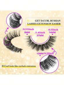 10 Pairs Of Natural, Fluffy, And Transparent False Lashes To Instantly Enlarge Your Eyes With A Glance - View 3