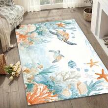 1 件装不对称浅色线条地毯,适用于卧室/玄关/厨房/客厅,柔软舒适,可水洗,适合家居装饰,秋冬季节适用。 - 彩色 - 查看 11